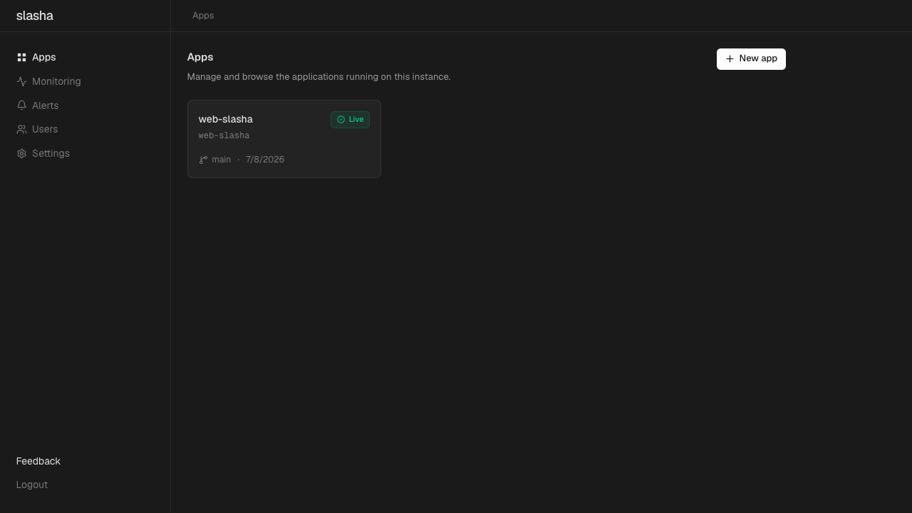 Apps Dashboard